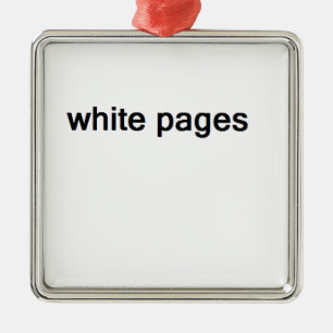 weiße Seiten Silbernes Ornament