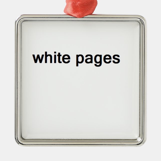 weiße Seiten Silbernes Ornament (Vorne)