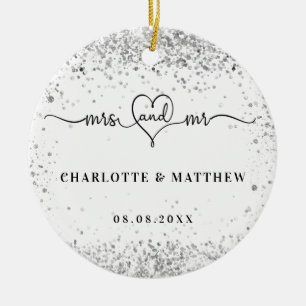 Weiße Silbernamen mehr elegante Neuheiten Keramik Ornament