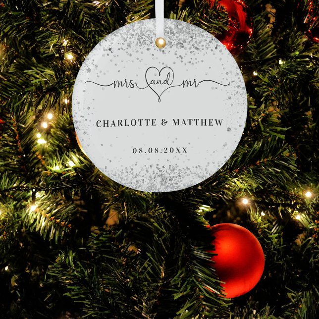 Weiße Silbernamen mehr elegante Neuheiten Ornament Aus Glas (Von Creator hochgeladen)