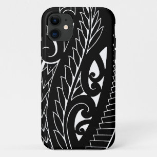 Weiße silverfern Kunst nationalen Sonderzeichens Case-Mate iPhone Hülle