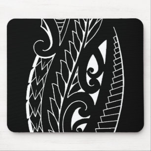 Weiße silverfern Kunst nationalen Sonderzeichens Mousepad