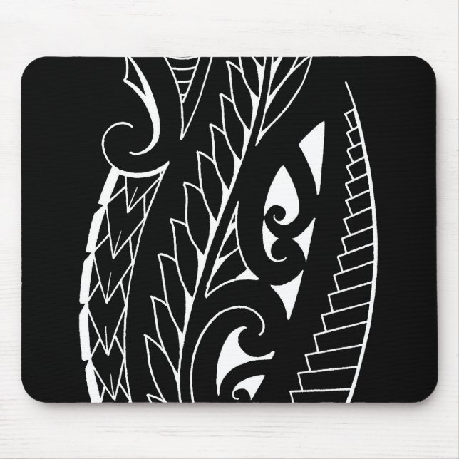 Weiße silverfern Kunst nationalen Sonderzeichens Mousepad (Vorne)
