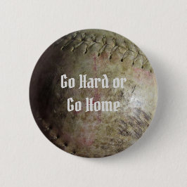 Weiße Softball-Image Button