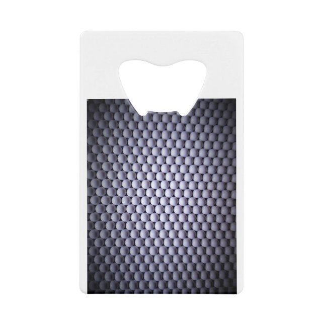 Weiße Sphären Geldbeutel Flaschenöffner (Vorderseite)