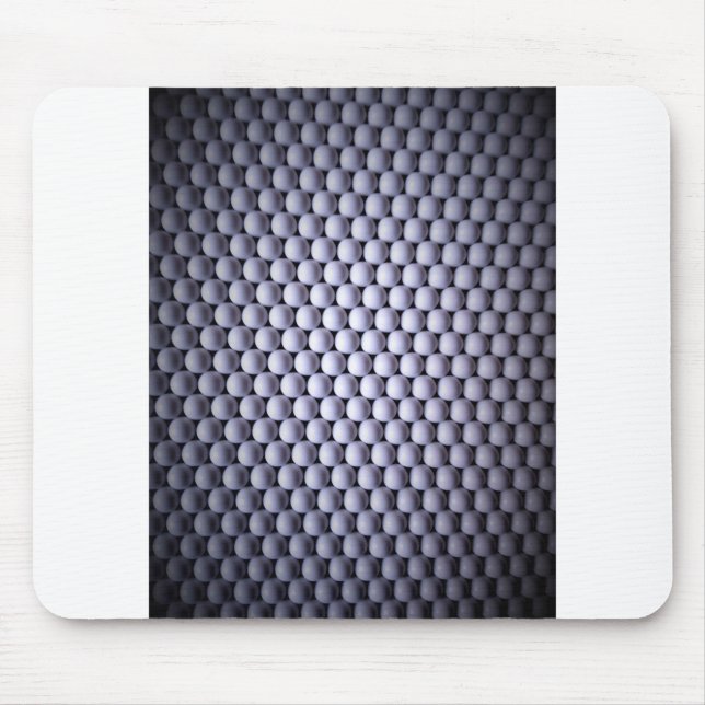 Weiße Sphären Mousepad (Vorne)