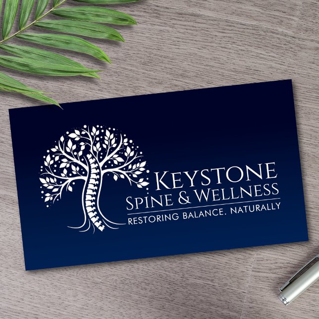 Weiße Spine Visitenkarte (Von Creator hochgeladen)