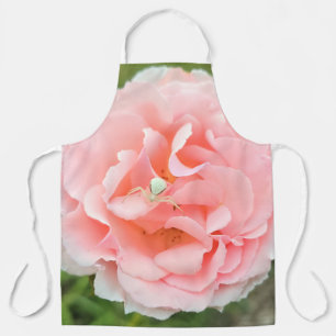Weiße Spinne Rosa Rose 1 Design von COHOE13 Schürze