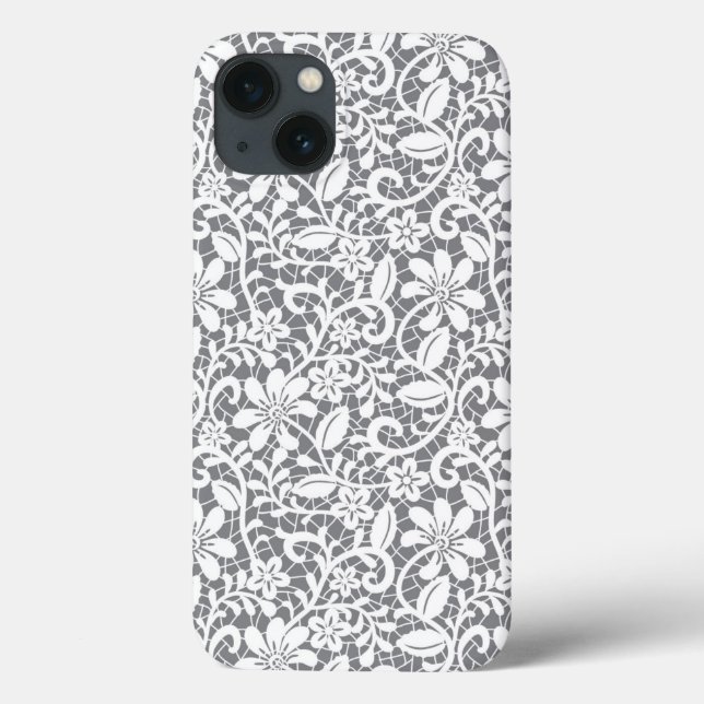 Weiße Spitze 1 Case-Mate iPhone Hülle (Rückseite)