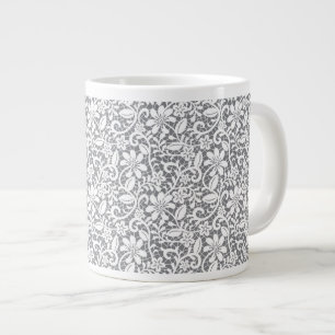 Weiße Spitze 1 Jumbo-Tasse