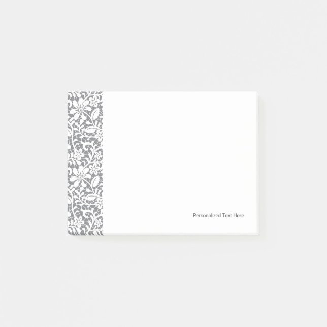 Weiße Spitze 1 Post-it Klebezettel (Vorderseite)