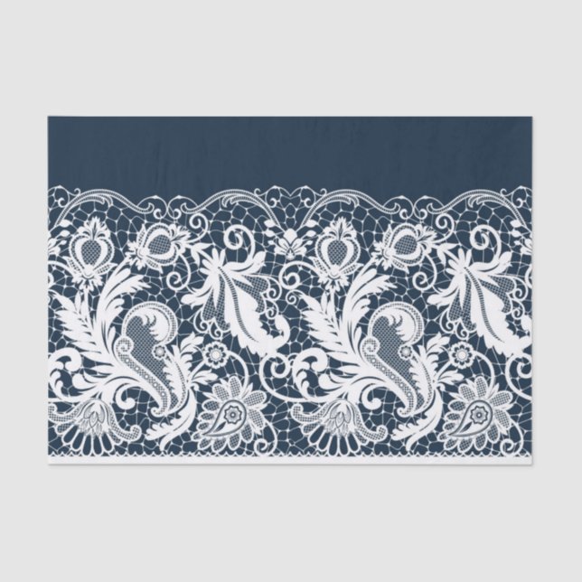 Weiße Spitze 2 Seidenpapier (Vorderseite)