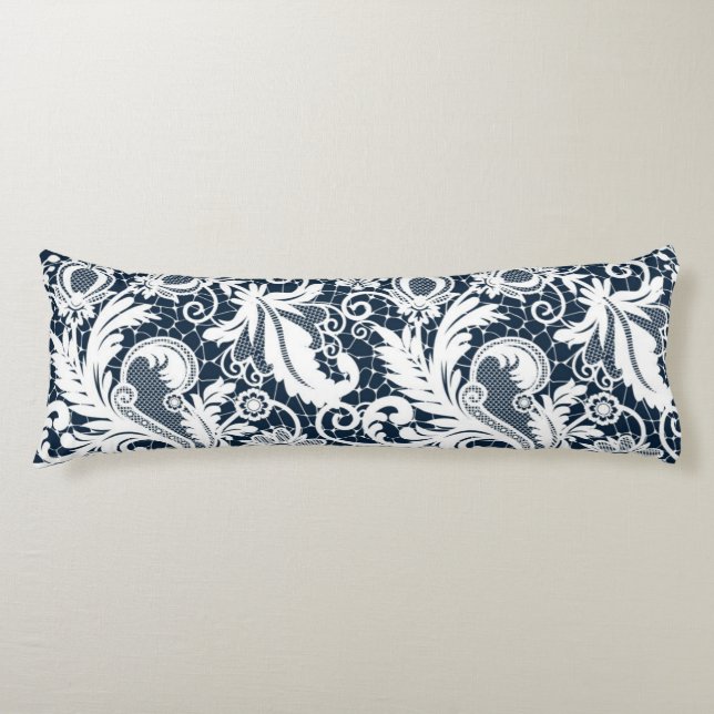 Weiße Spitze 2 Seitenschläferkissen (Vorderseite)