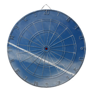 weiße Spitze am Himmel Dartscheibe
