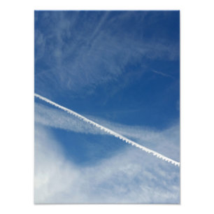 weiße Spitze am Himmel Fotodruck
