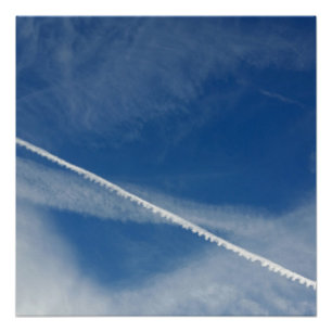 weiße Spitze am Himmel Poster