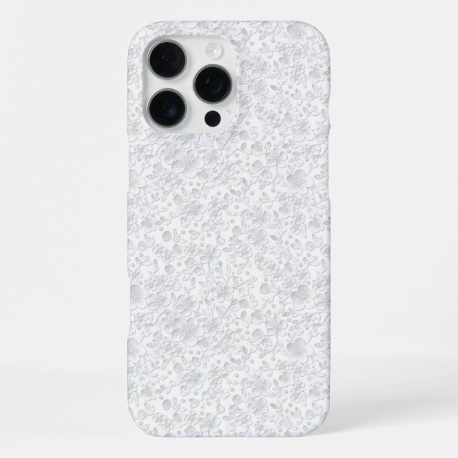 Weiße Spitze iPhone Hülle (Rückseite)