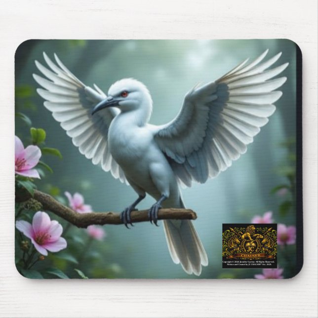 Weiße Spitze Silverwing Mousepad (Vorne)