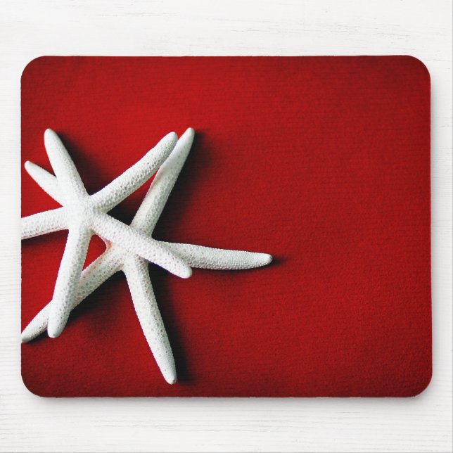 Weiße Starfish Mousepad (Vorne)