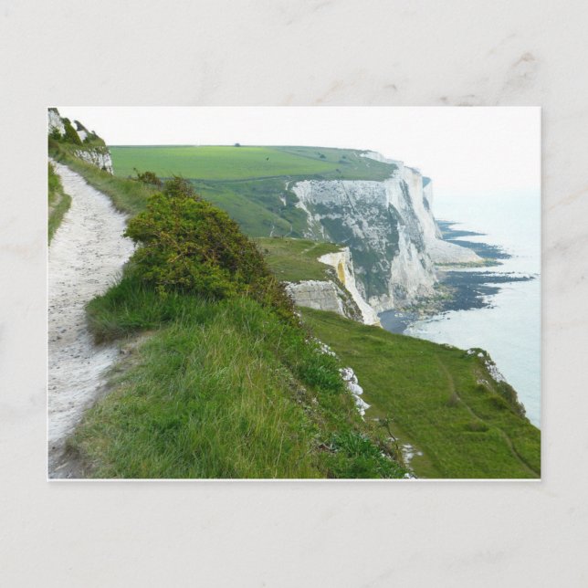 Weiße Steilküsten Postkarte (Vorderseite)