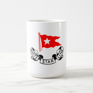 Weiße Stern-Linie Schale Kaffeetasse