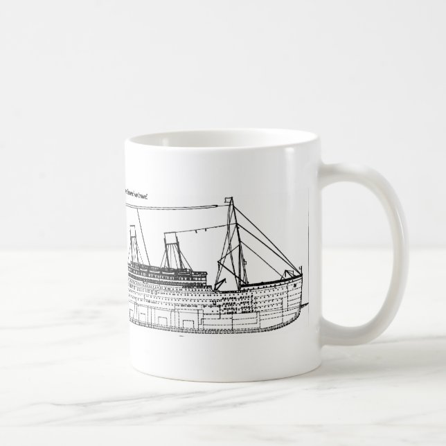 Weiße Stern-Zwischenlagen Tasse (Rechts)