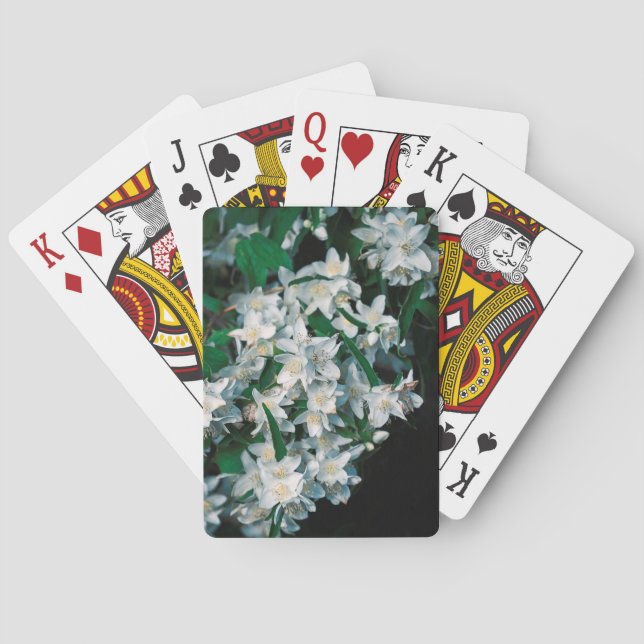 Weiße Sterne Spielkarten (Rückseite)