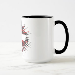 WEISSE STERNEXPLOSION TASSE