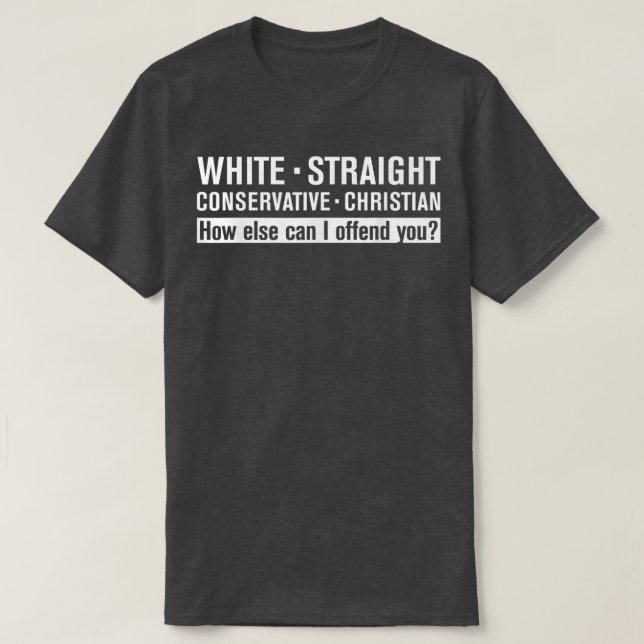 WEISSE STRACHT KONSERVATIVE CHRISTLICH T-Shirt (Design vorne)