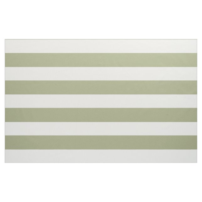 Weiße Streifen auf der Seite grün Stoff (Fat Quarter (45,7 x 55,9 cm))