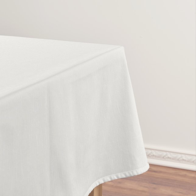 Weiße Striche auf milchweiß. Tischdecke (Beispiel)