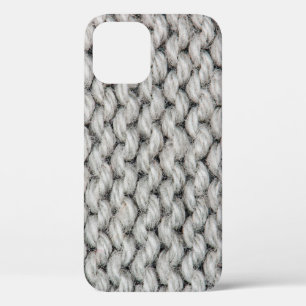 Weiße Strickwoll-Textur schließt Foto-Hintergrun Case-Mate iPhone Hülle