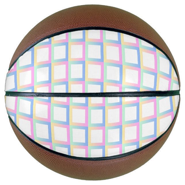 Weiße symmetrische Prüfmuster Basketball (Vorderseite)