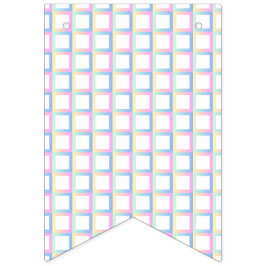 Weiße symmetrische Prüfmuster Wimpelkette