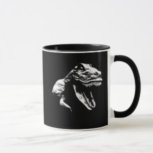 Weiße T Rex Tasse