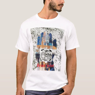 Weiße T-Shirt-Buddha-Hand T-Shirt