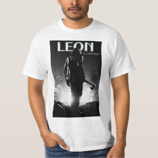 Weiße T-Shirt mit halben Ärmeln Leons' Kennedy Des