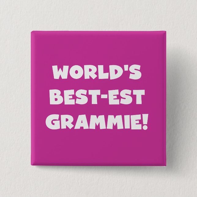 Weiße T-Shirts und Geschenke des Gut-est Grammie d Button (Vorderseite)