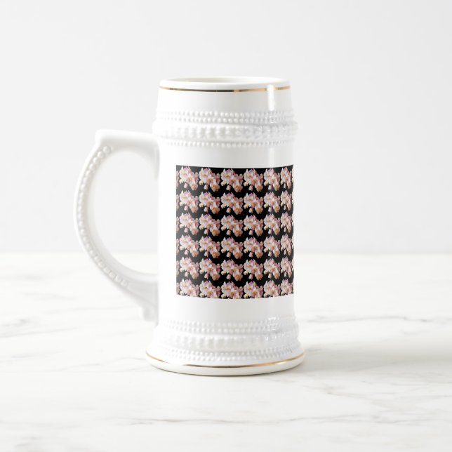 Weiße Tasse - Blume Design Tasse (Links)