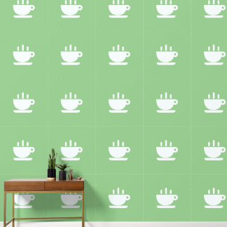 Weiße Tasse Java Sage Grüne Küche Tapete