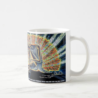 Weiße Tasse - Moses u. brennender Bush