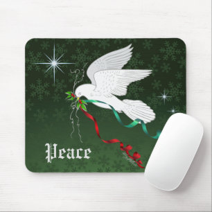 Weiße Taube Mousepad