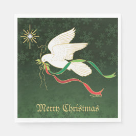 Weiße Taube Serviette