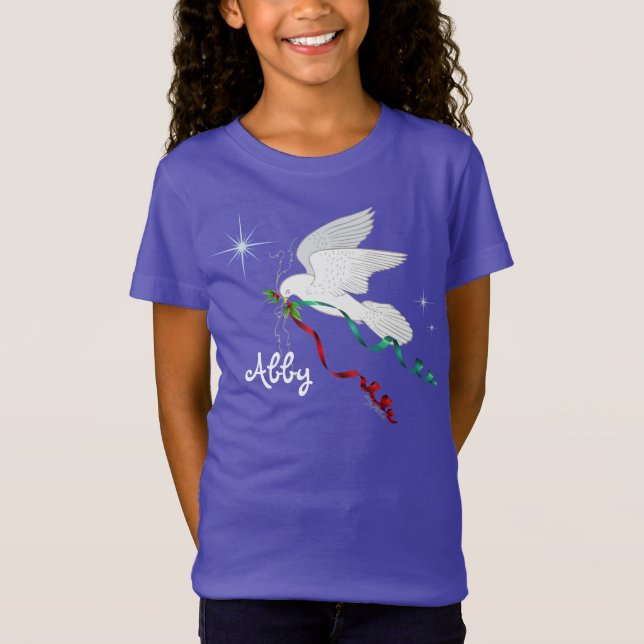 Weiße Taube T-Shirt (Vorderseite)