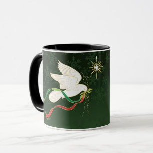 Weiße Taube Tasse