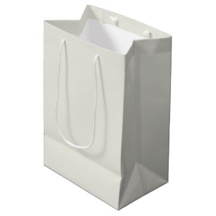 Weiße Taube Uni-Farbe Mittlere Geschenktüte