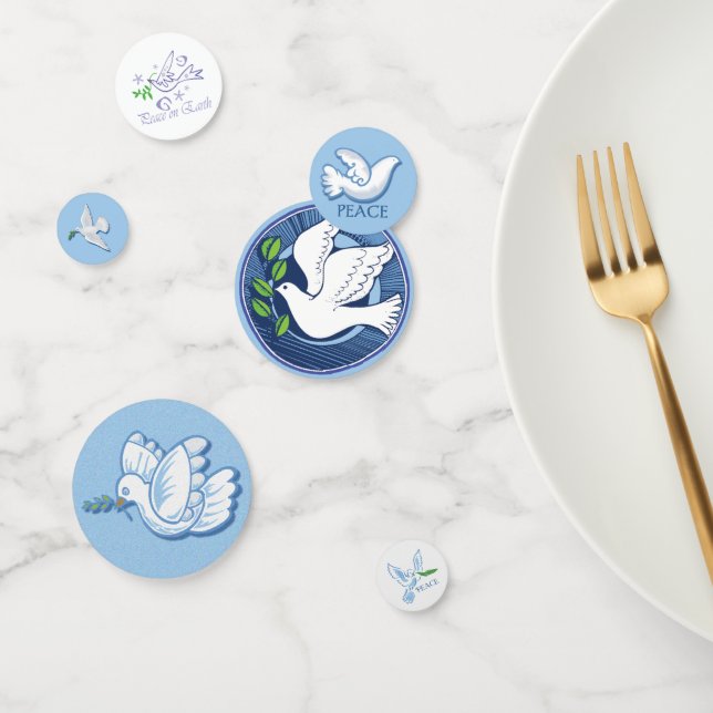 Weiße Tauben des Friedens Konfetti (Gruppe)