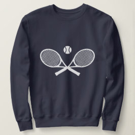Weiße Tennis Sweatshirt