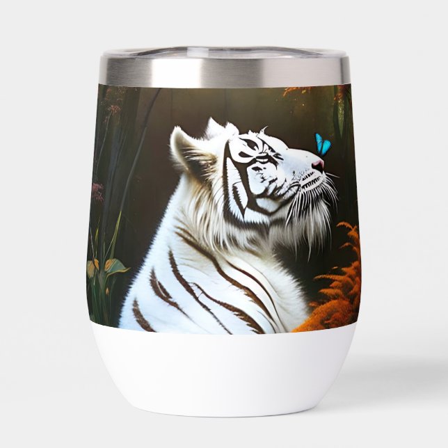 Weiße Tiger, die Momente lieben, (Rückseite)