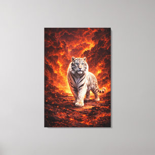 Weiße Tiger Fantasy-Kunst   Man Jiang Hong Kunstse Leinwanddruck